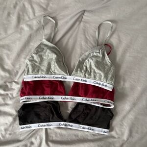 Calvin Klein Lightly Lined Triangle Bralette 3/$35